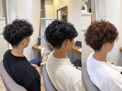Men's U-CHAMBORD  寝屋川/メンズパーマ/ブリーチ/白髪ぼかし/ハイライトの写真