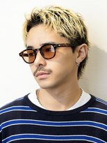 オーシャントーキョーオーバー 渋谷(OCEAN TOKYO OVER)&nbsp;スパイキーショートハイトーンカラー短髪ツーブロック刈り上げ