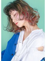 テトヘアー(teto hair)&nbsp;MEDIUM［ショートバング・インナーデザインカラー］