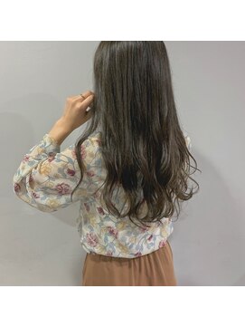 クラン(clan) ゆるふわアッシュデジタルパーマ小顔美髪カールデザインカラー