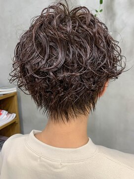 テトヘアー(teto hair) マッシュショート、しっかりパーマ、強めパーマ