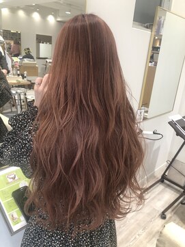 ブティック(boutique) 「お客様施術後フォト」ロング  ピンクベージュ 　担当 越智りえ