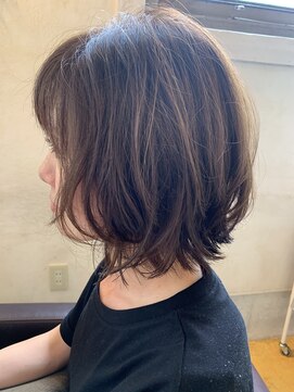イデー ヘアサロン(idee Hair Salon) 大人レイヤーボブ×ハイライトカラー