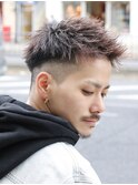 刈り上げツーブロックグラデーションベリーショートモヒカン