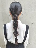 ディア(.eer)&nbsp;金箔 × 編みおろし // ロングヘアセット