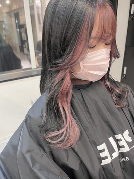 ペレ 渋谷(PELE) n19_インナーカラー ブリーチ2回~/渋谷/ハイトーン/韓国ヘア