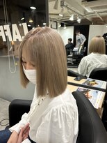 ラフ 難波店(LAFF)&nbsp;#黒髪#ボブルフ#ネビージュ#小顔#ワンレン