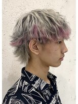 ディーン 名駅店(DEAN)&nbsp;ブリーチカラー デザインカラー スライシングカラー ピンク