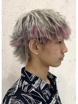 ディーン 名駅店(DEAN) ブリーチカラー デザインカラー スライシングカラー ピンク