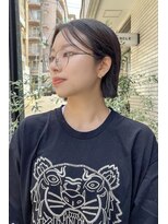 切りっぱなしボブ/大人可愛い20代30代