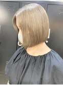 ミルクティーベージュダブルカラーケアブリーチハイトーン