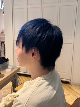 ローマ ギンザ(ROMA Ginza) ネイビーブルージュ × ショートウルフ