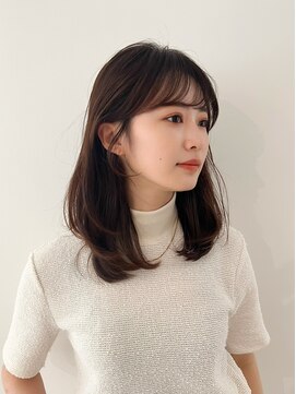 ルル 表参道(lulu.) メルティカラー ネビージュ チェリーブラウン ミニウルフ