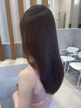 ポジ(poji) 髪質改善カラー 艶カラー ブラウンカラー ミディアム