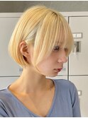 30代40代大人女性/前髪ありショートボブ/ショートヘア/髪質改善