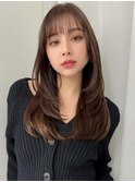 イメチェン/フェミニンロング/似合わせカット/ワイドバング_1