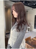 ピンクパープル ラベンダーカラー ブリーチなし レイヤー/林