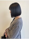 ラインボブ/ミニボブ/ボブ/縮毛矯正/ストレート