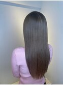髪質改善＊ロングレイヤーグレーベージュ＊美髪【Zina船橋】