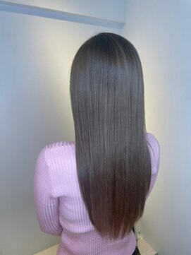 ジーナ 船橋(Zina) 髪質改善＊ロングレイヤーグレーベージュ＊美髪【Zina船橋】