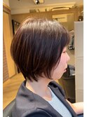 30代.40代の大人可愛い前下がりショートボブ　archive垂水