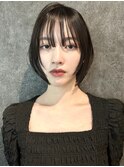 福井　大和田　前髪長め　ボブ　黒髪　20代　30代　可愛い