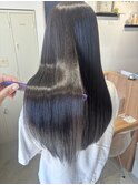 暗髪カラー×髪質改善トリートメント