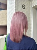 ピンクカラーピンクヘアーケアブリーチダブルカラー/横浜/横浜駅