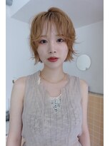 ネルケ 立川(nelke)&nbsp;韓国レイヤー くびれボブ ハイトーン ベージュカラー