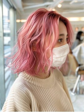 エヌプラスリタ 近鉄八尾(N+lita) 黒髪クラゲヘアーオリーブグレー小顔ココアベージュ