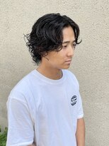 スワッグ(Swag) キャップとの相性抜群グランジパーマ