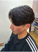 MEN’S HAIR/波巻きツイストスパイラル/リバースセンターパート