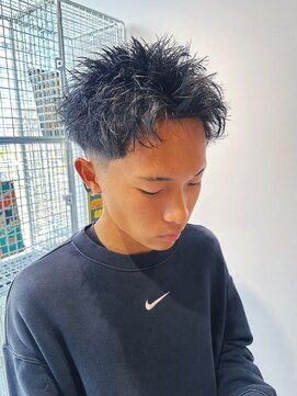 ブラック(BLACK) スパイキーショート/ラフショート/アクティブショート