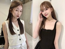 韓国風レイヤーカット×ブリーチなしダブルカラーで今っぽstyle[栄/韓国ヘア/髪質改善縮毛矯正/学割U24]