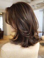 ヘアー ミッション 心斎橋店(hair Mission)&nbsp;透明感カラー/アッシュブラウン/ミディアムレイヤー