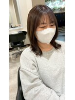 ドクターズサロン レラパール&nbsp;丸みショートボブ/くびれボブ/グレージュブラウン/外ハネボブ