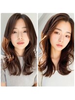 ロエル 佐賀(Loel)&nbsp;大人可愛い透明感ブリーチなしくすみカラー