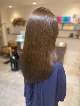オーバルヘアー(OVAL hair) 透明感ショコラブラウン/艶髪ストレート/ロング