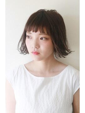ヘアデザイン エソラ(hair design esora) 切りっぱなしエアリー外ハネ大人ボブ