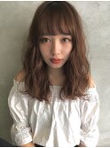 モテ可愛い、ゆるふわセミロング