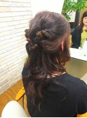 ハーフアップ