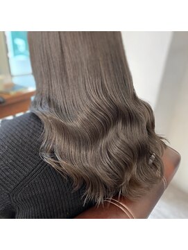 アピューズ ヘアー 梅田(Apiuz Hair) Apiuz Hair  韓国風ツヤ巻き×オリーブグレージュ