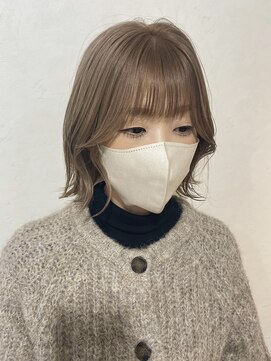 リアン(Lien) ミルクティーベージュ/ベージュ/ボブ/MARINA