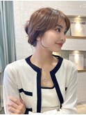 小顔に見えるくびれヘア　レイヤーカット　透明感カラー　KAKO