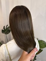 ピークスヘア(peaks hair) ブリーチなしダブルカラー オリーブベージュ トリートメント