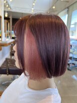ラ メール ヘア デザイン(La mer HAIR DESIGN)&nbsp;ピンクハイライト×インナーピンク×ボブ