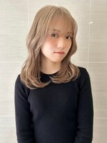 オーロ(ORO) 黒髪ボブルフ小顔ネビージュくびれワンレンオリーブベージュ