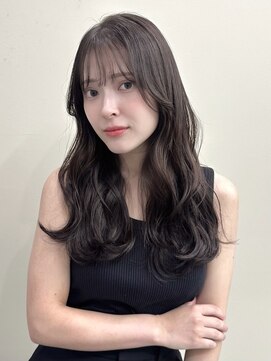 ケーツー エム 京都ラクエ(k-two emu) 上品レイヤーカット*ロングレイヤー*透明感グレージュカラー