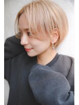 イチイ 巣鴨店(ichii)&nbsp;大人可愛い小顔ショートボブ白髪ぼかしハイライト20代30代40代