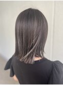 グレージュ×バレイヤージュ